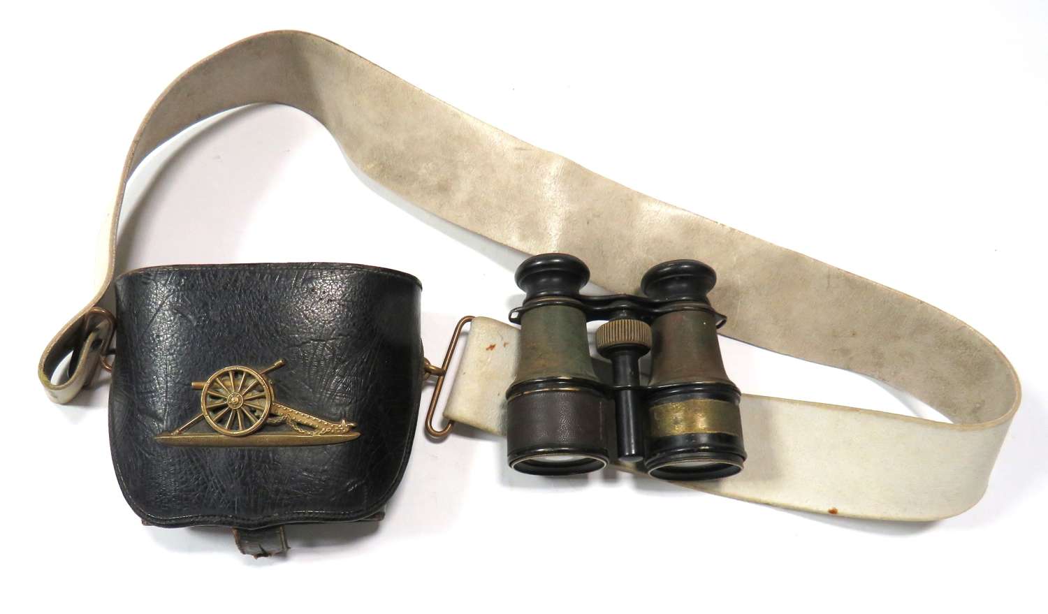 Early 20th Century Royal Artillery Binocular Shoulder Pouch