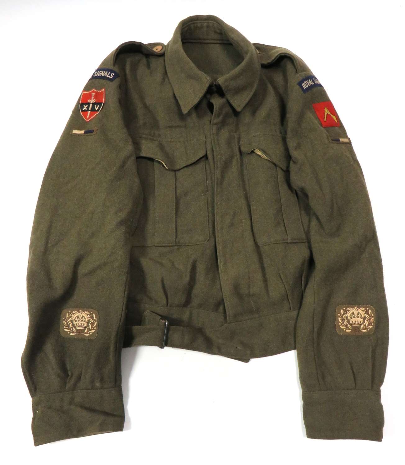 WW2 Royal Signals 14th Army 19th Indian Division Battledress Jacket
