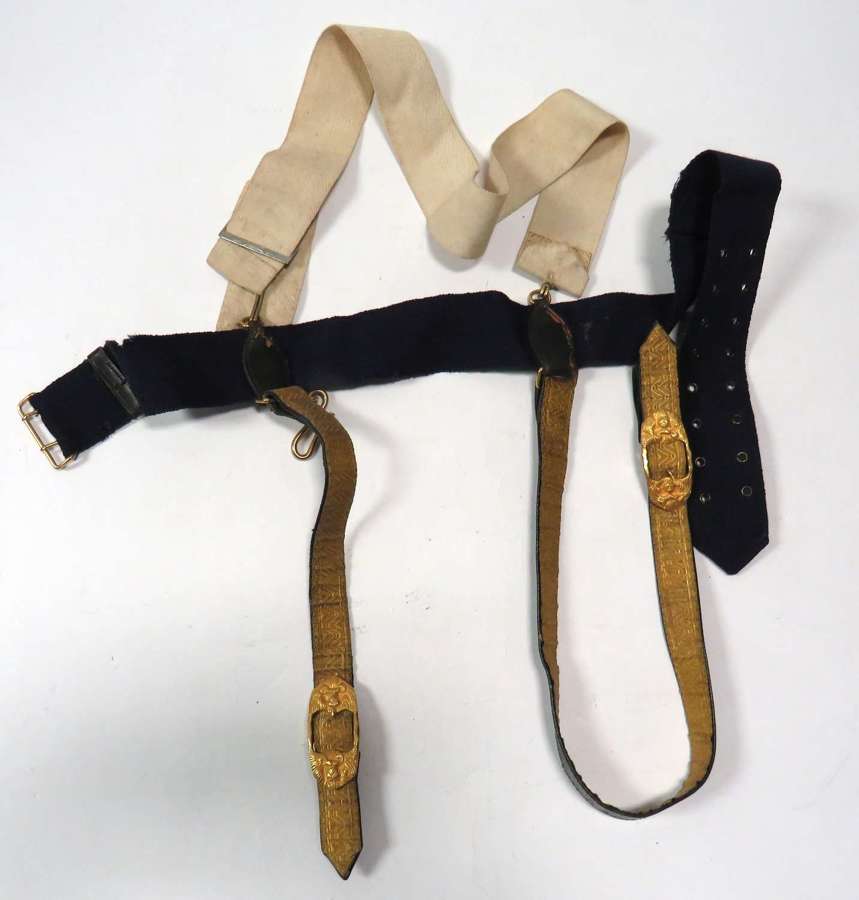Early 20th Century Royal Artillery Officers Undress Sword Belt