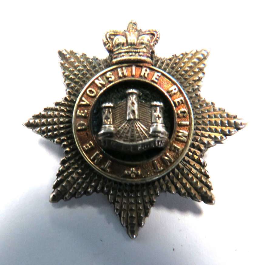 Victorian Devonshire Regiment Lapel Badge