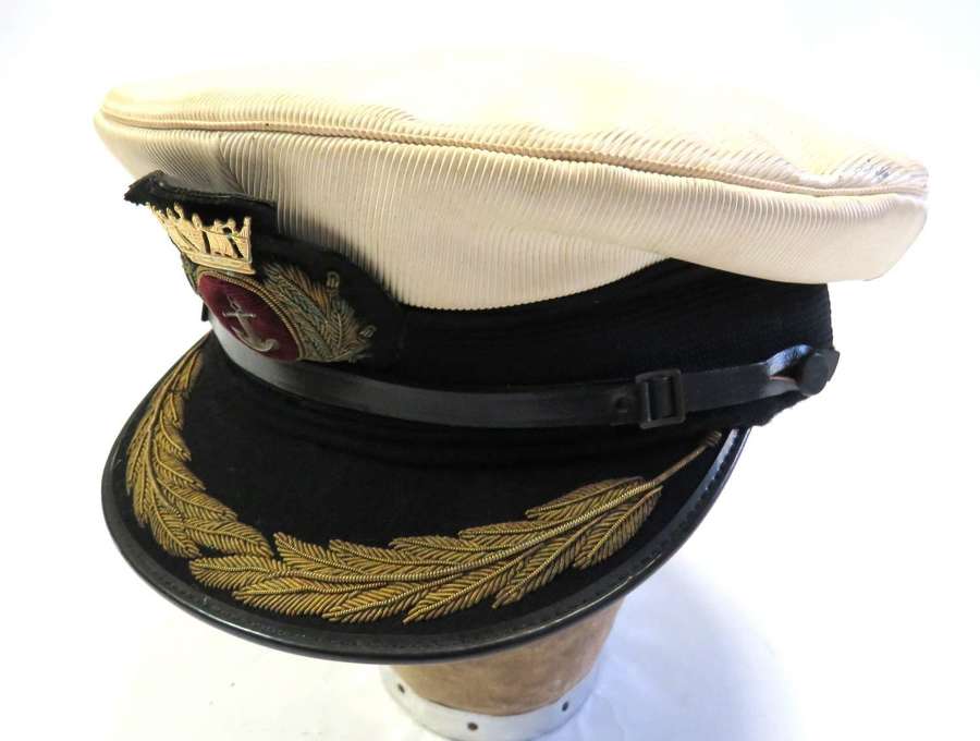Post WW2 Merchant Navy Captains Service Dress Cap