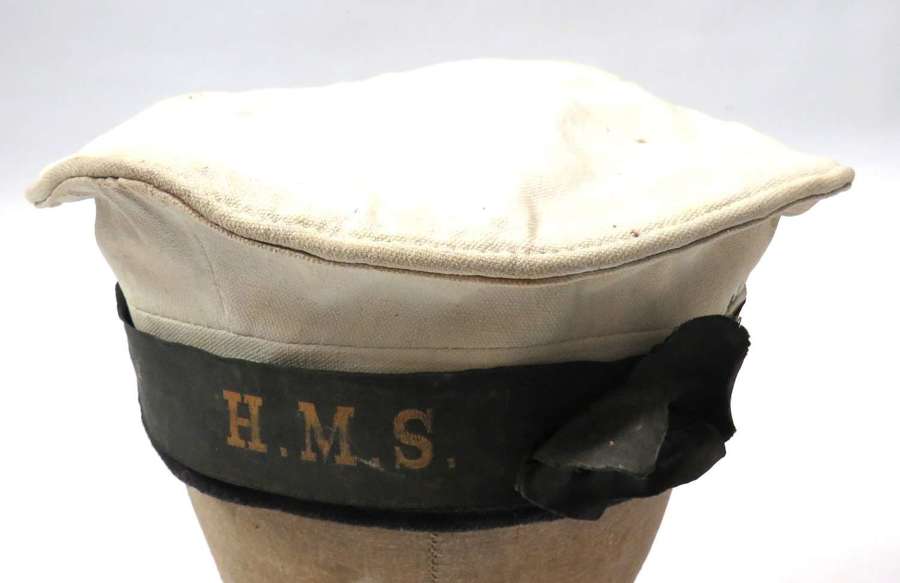 WW2 Royal Navy H.M.S Able Seamans Summer Pattern Sailors Hat