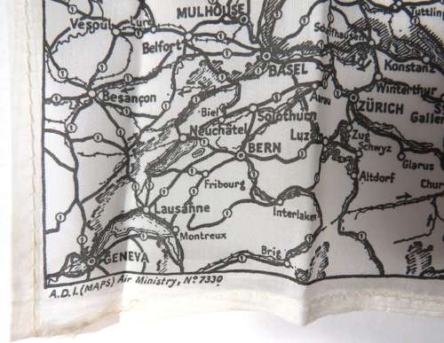 WW2 Air Crew / Special Forces / SOE Single Side Silk Map of Germany