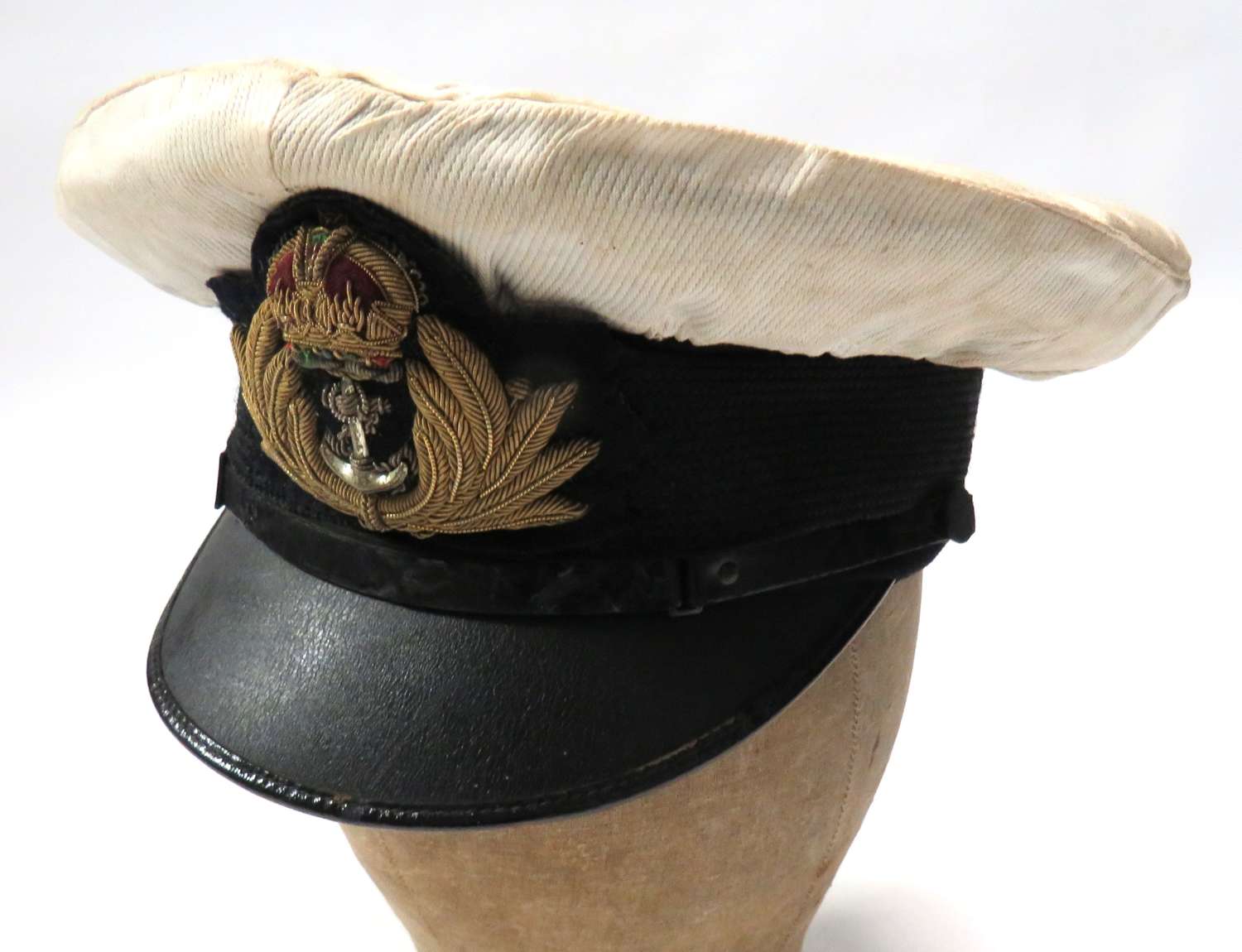 WW2 Pattern Royal Navy Officers Service Dress Cap