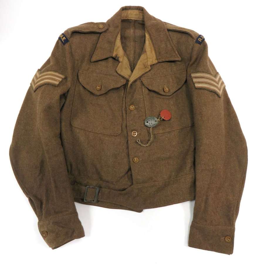 1940 Pattern 1945 Dated Attributed R.E.M.E Battledress Jacket & I.D