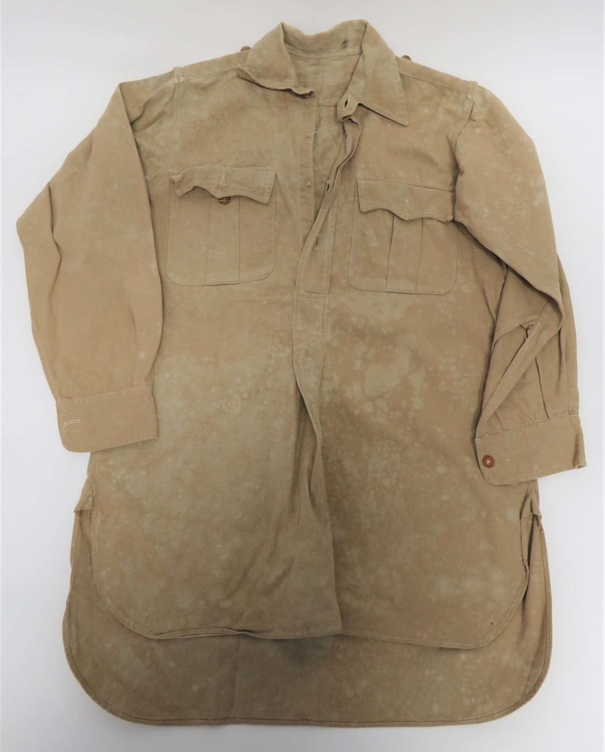 WW 2 Army Overseas Half Fastened Front Shirt