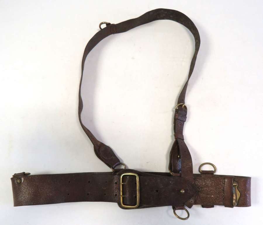 WW1 Officers Double Brace strap Pattern Sam Browne Belt