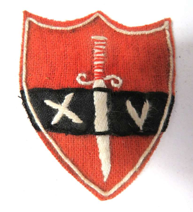 14th Army Embroidery Formation Badge