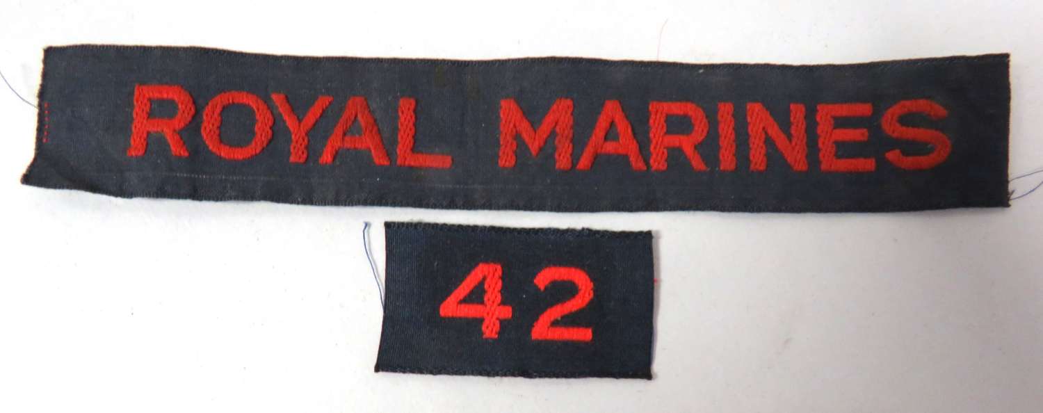 Royal Marines 42 Cash Tape Shoulder Titles