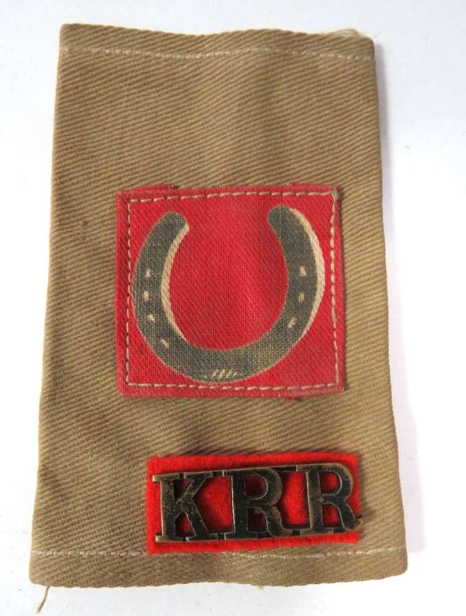 WW2 Kings Royal Rifle Corps 13th Infantry Division Slip On Title