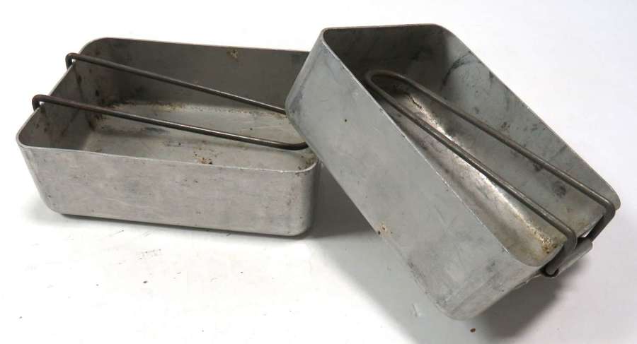 WW2 Dunkirk Period 1939 Dated Alloy Mess Tins