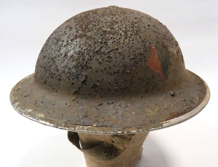 Battle of France Barn Find Royal Artillery Division Badged Helmet