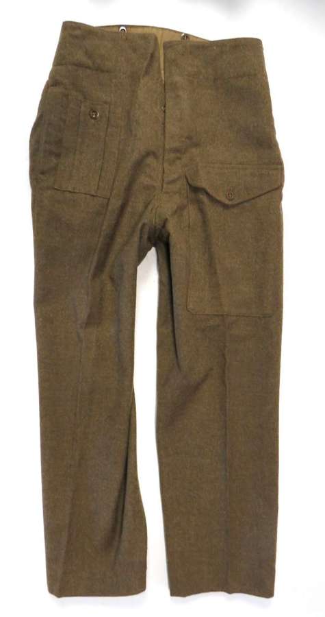 WW2 1940 Pattern British Battledress Trousers code date 1942
