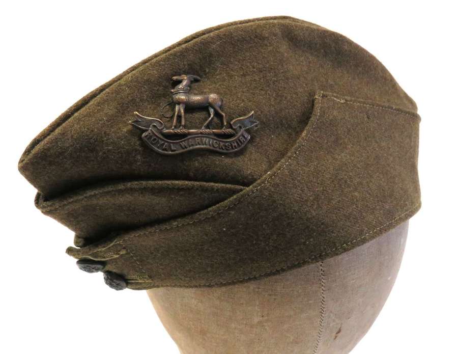 WW2 Royal Warwickshire Regiment Issue Field Service Cap