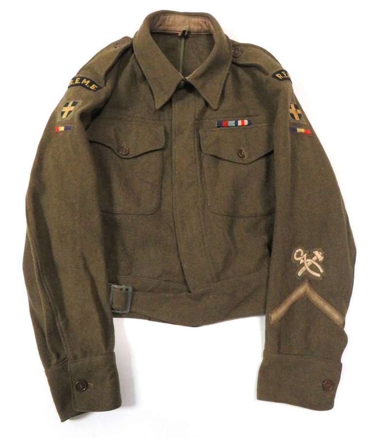 1940 Pattern 1943 Lease Lend 38th Infantry R.E.M.E Battledress Jacket