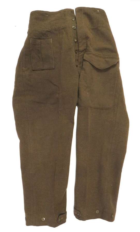 Rare 1937 Pattern British Battledress Trousers .Good Size