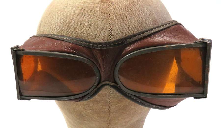 WW1 Period R.N.A.S Issue Flying Goggles