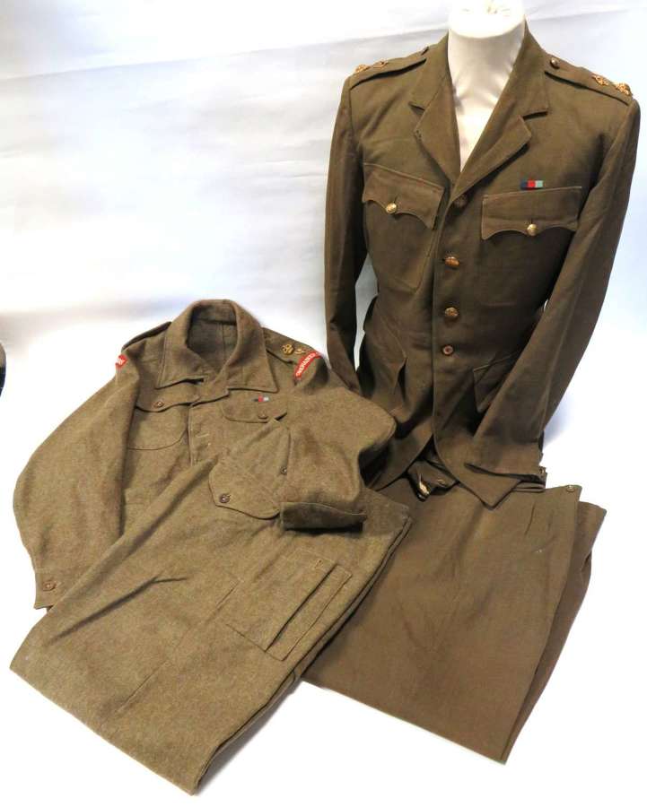 WW2 Grenadier Guards Attributed Officers Battledress & Service Dress