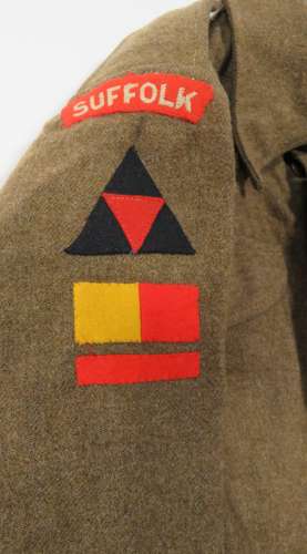 1940 Pattern Suffolk Regiment 3rd Infantry Division Battledress Jacket