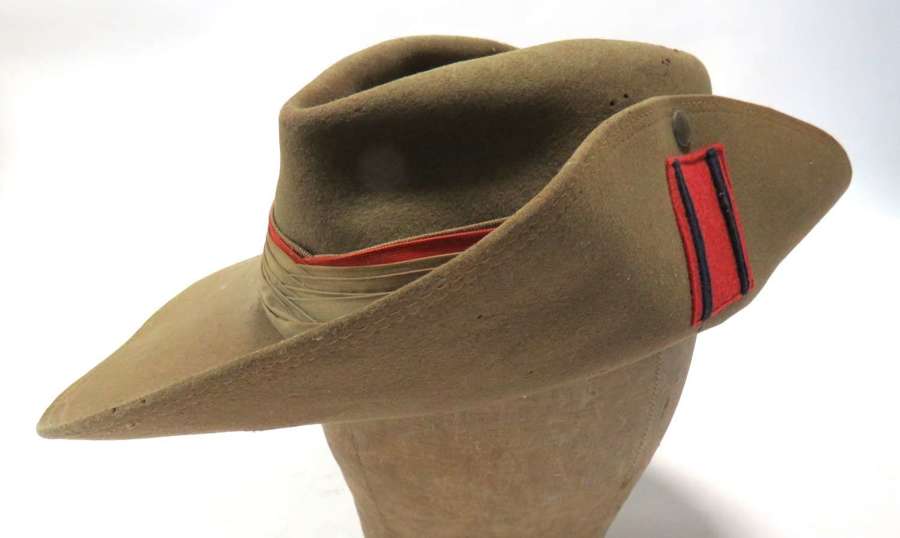 WW2 Dated Far East Bush (Slouch) Engineers Regimentally Flashed Hat