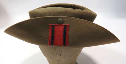 WW2 Dated Far East Bush (Slouch) Engineers Regimentally Flashed Hat