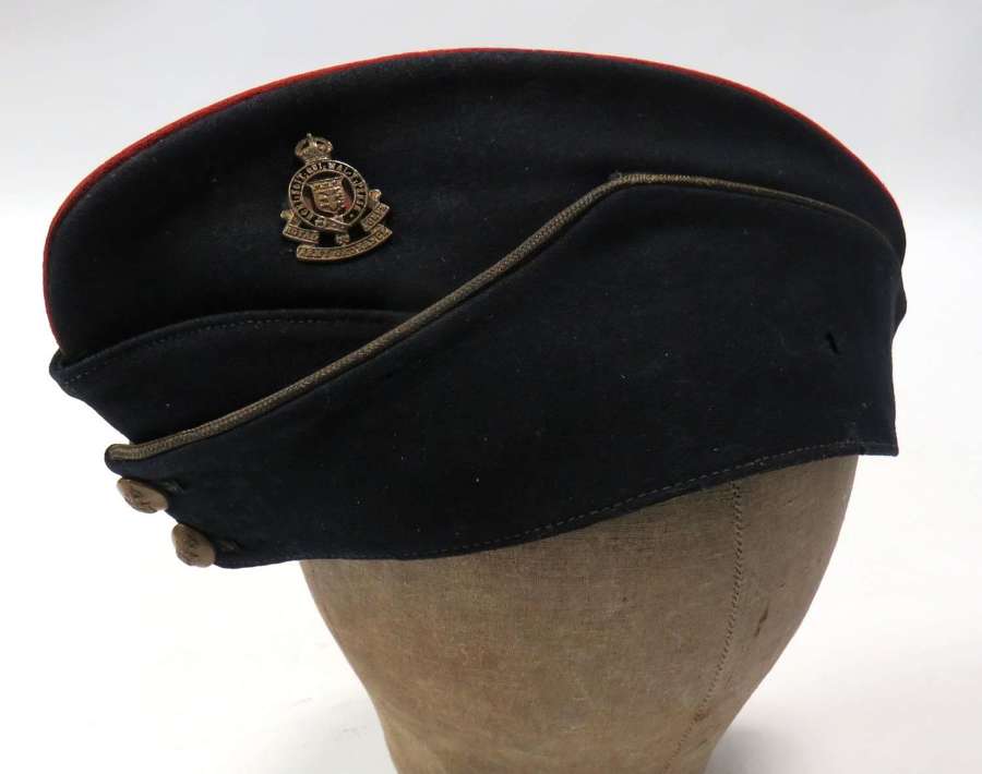 WW2 Royal Army Ordnance Corps Officers Coloured Field Service Cap