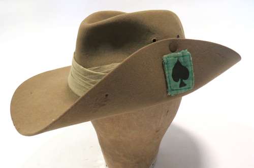 WW2 Far East Bush (Slouch) 25th Indian Division Flashed Hat Dated 1942