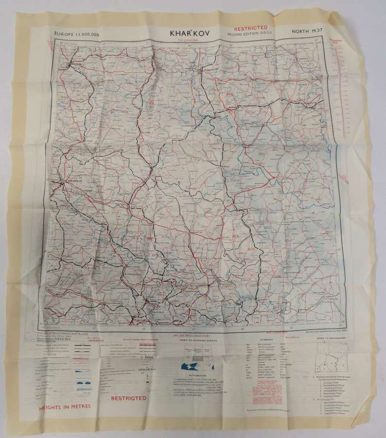 Cold War Silk Escape Map Kharkov - Rostov