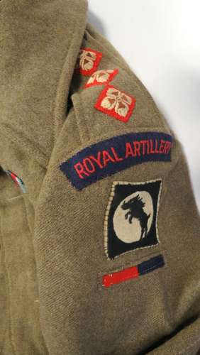 30 Corps Royal Artillery Officers 1937 1st Pattern Battledress Jacket