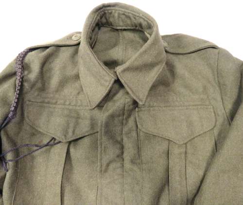 1937 Pattern Royal Engineers C.S.M Commonwealth Battledress Jacket / Cap