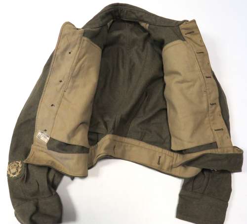 1937 Pattern Royal Engineers C.S.M Commonwealth Battledress Jacket / Cap
