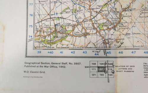 WW2 British Military Map of Marlborough