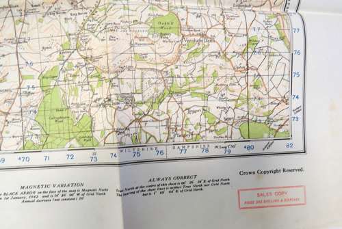 WW2 British Military Map of Marlborough