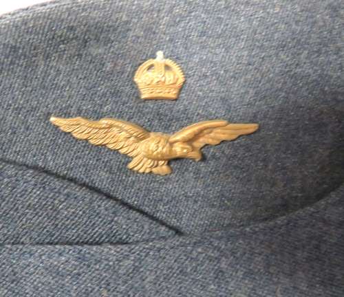 WW2 Royal Air Force Officers Attributed Field Service Cap