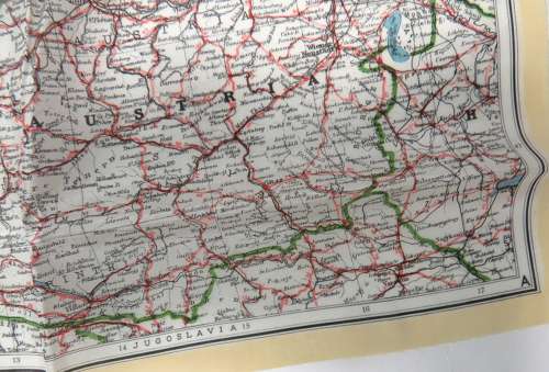WW2 Air Crew / Special Forces / SOE Single Side Silk Map of North Germany