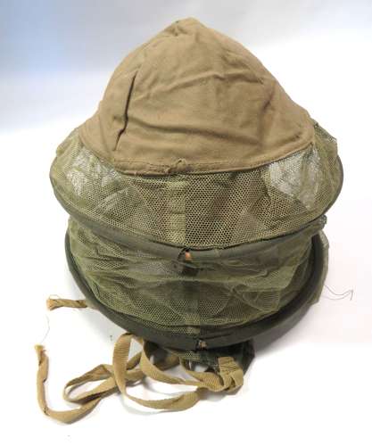 1943 Dated Tropical Mosquito Helmet Net and Cover