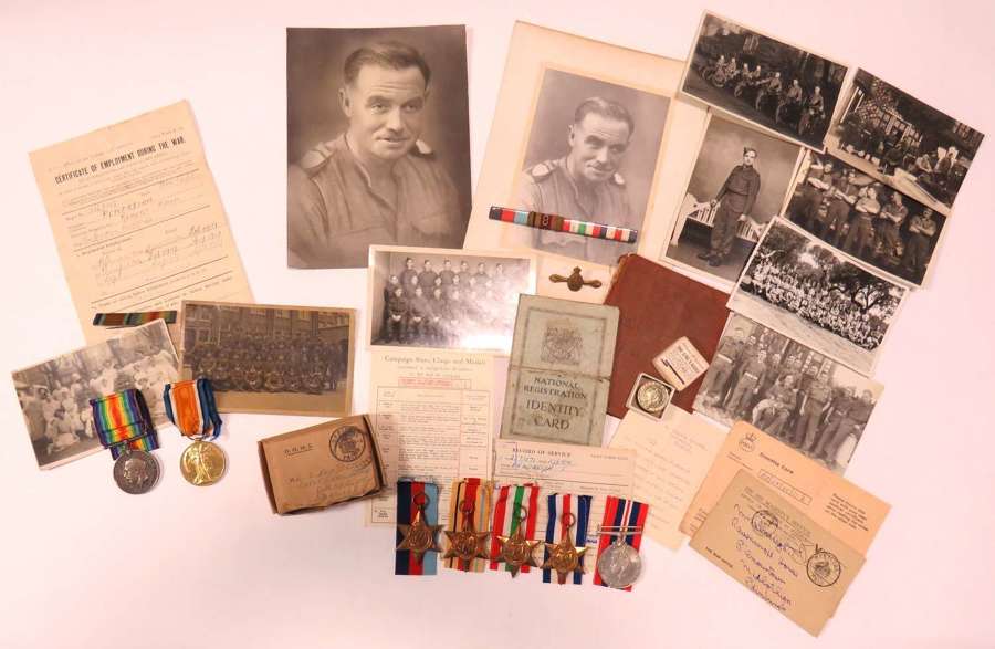 WW1 - WW2 Family Medal Groups and Paperwork