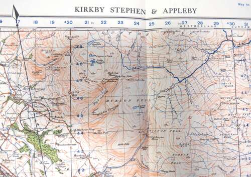 WW2 British Military Map of Kirby Stephen and Appleby