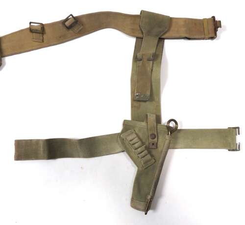 Rare 1939 Dated Pattern Tank Crew Long Strap Open Top Holster Set