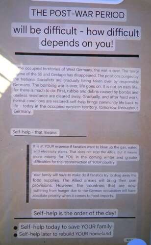 Rare Post D-Day Invasion German Air Dropped Leaflet On Germany WG19