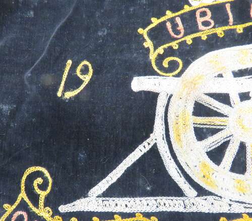 1941 Dated Royal Artillery Embroidery Panel