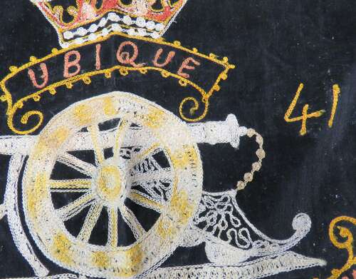 1941 Dated Royal Artillery Embroidery Panel