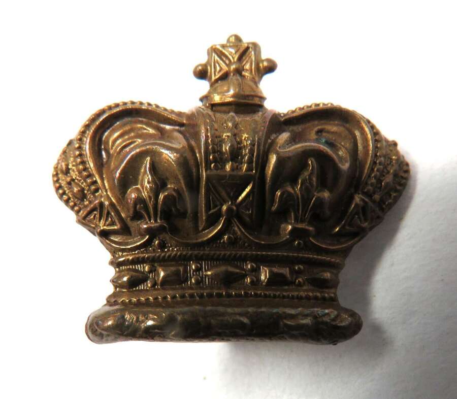 Victorian Glengarry Badge Separate Top Crown
