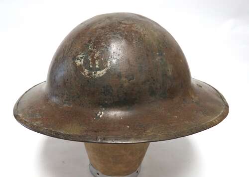 WW1 Regimentally Painted Rifles British Pattern Brodie Steel Helmet Shell