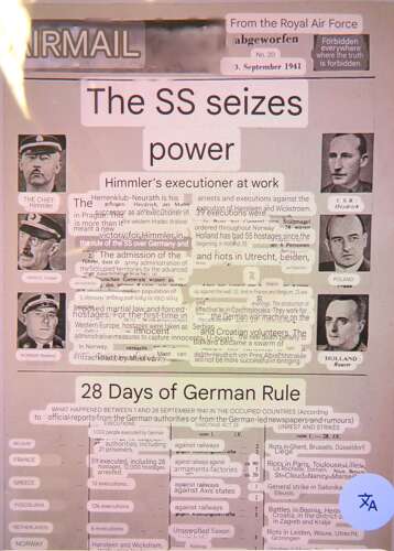 WW2 Luftpost Air Dropped German Propaganda Leaflet 510/XX September1941