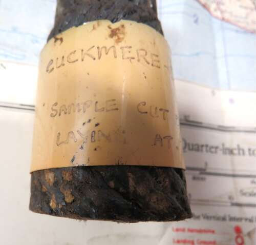 Rare Section of the Cuckmere - Dieppe Communications Cable & Map with History 1945