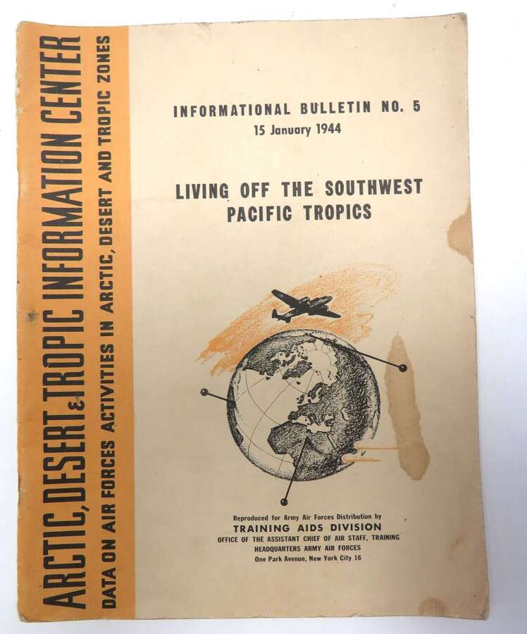 Original WW2 American Forces Far East Survival Book