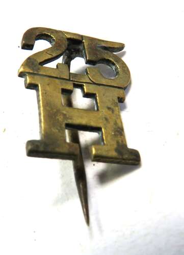 WW1 Brass Pagri Badge 25H
