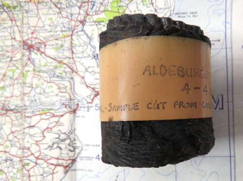 Rare Section of the Aldeburgh - Domburg Dutch Communications Cable & Map with History 1945