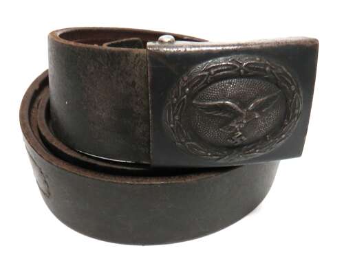 German WWII Luftwaffe Enlisted Mans Belt Buckle & Belt